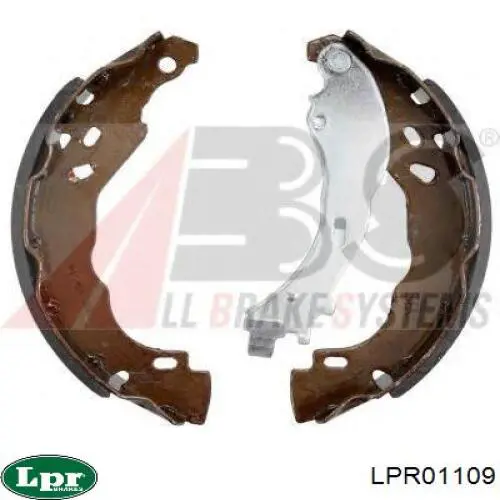 LPR01109 LPR Барабанные тормозные колодки