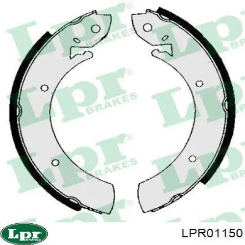 LPR01150 LPR колодки тормозные задние барабанные