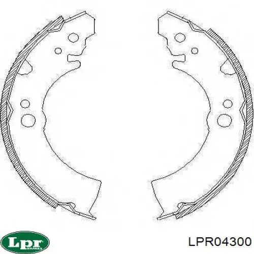 LPR04300 LPR колодки тормозные задние барабанные