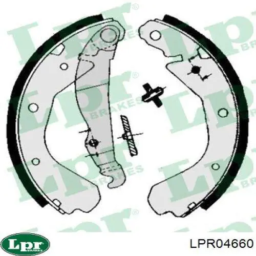 LPR04660 LPR колодки тормозные задние барабанные
