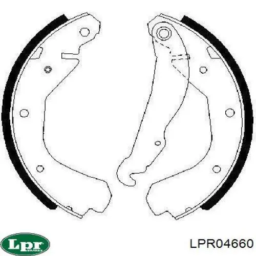 Купить LPR04660 LPR Задние барабанные тормозные колодки