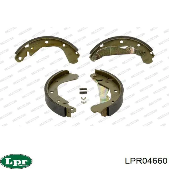 LPR04660 LPR Барабанные тормозные колодки