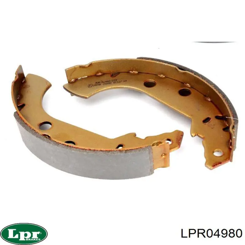 Купить LPR04980 LPR Задние барабанные тормозные колодки