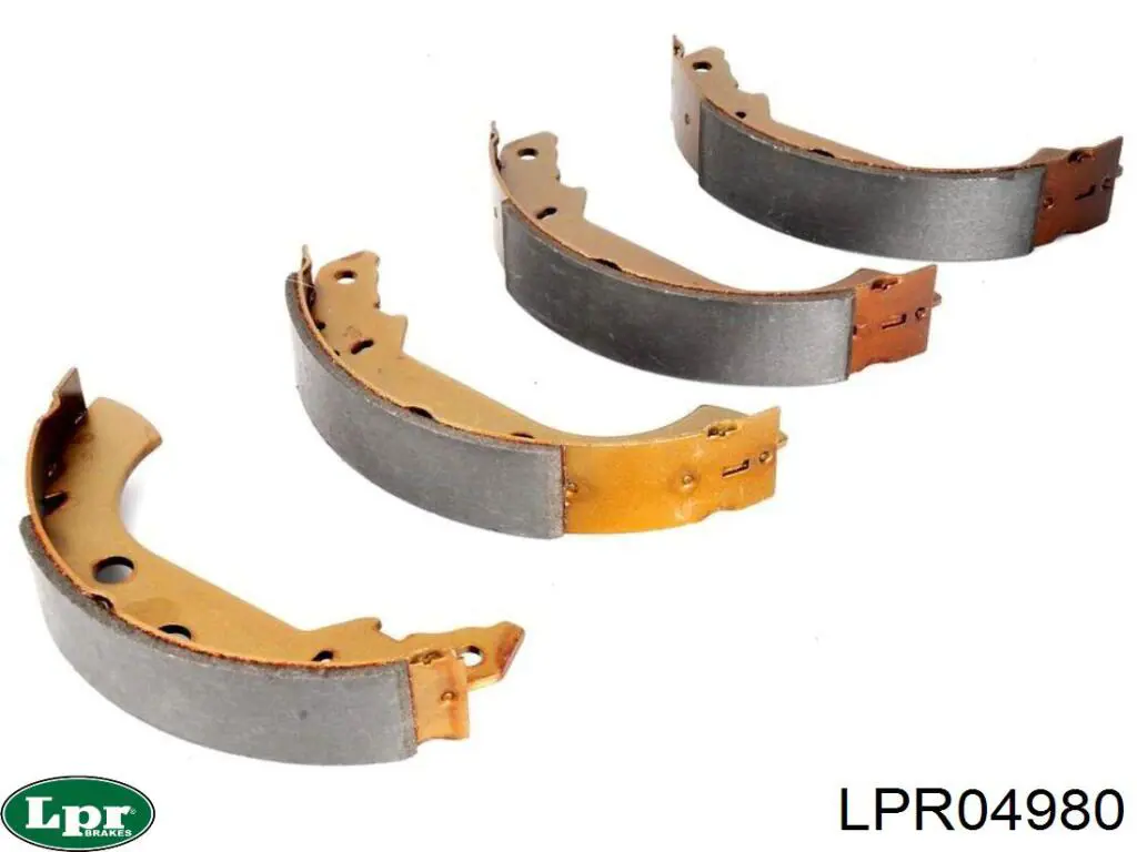 LPR04980 LPR колодки тормозные задние барабанные