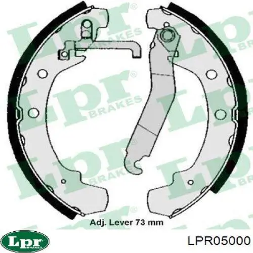 Задние барабанные колодки LPR05000 LPR