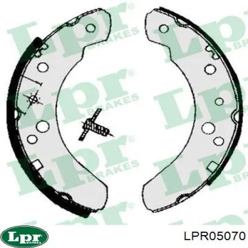 Задние барабанные колодки LPR05070 LPR