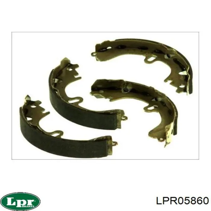 LPR05860 LPR Барабанные тормозные колодки