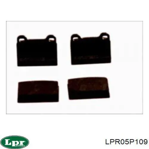 LPR05P109 LPR колодки тормозные задние дисковые