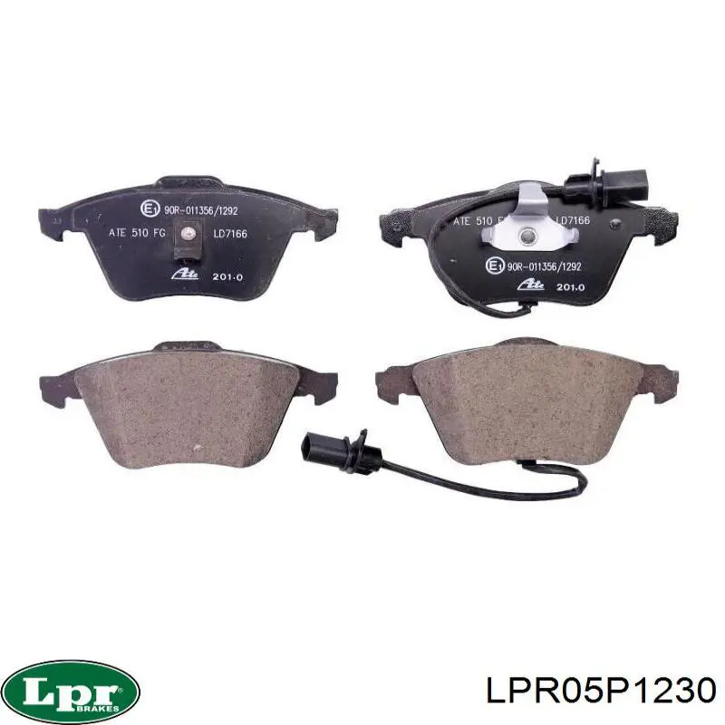 LPR05P1230 LPR колодки тормозные передние дисковые