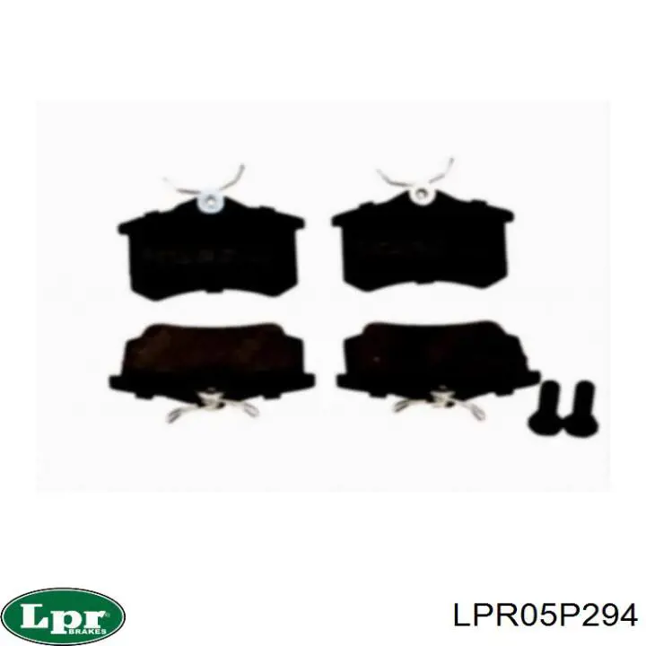 LPR05P294 LPR колодки тормозные задние дисковые