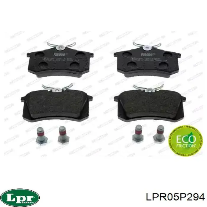 Задние тормозные колодки LPR05P294 LPR