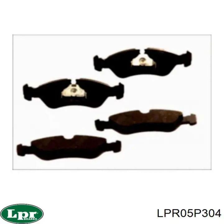 LPR05P304 LPR задние тормозные колодки