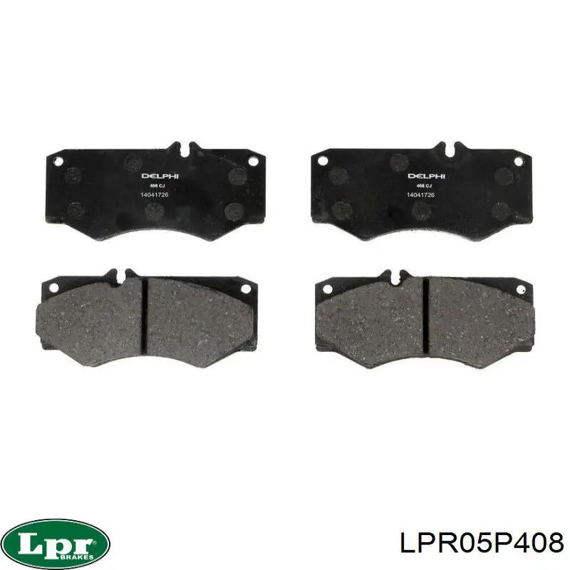Передние тормозные колодки LPR05P408 LPR