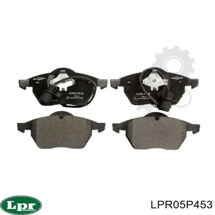 LPR05P453 LPR колодки тормозные передние дисковые