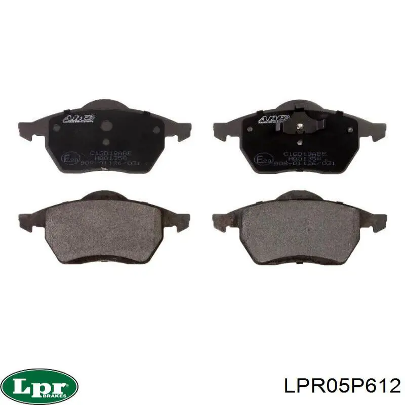 LPR05P612 LPR Колодки передние
