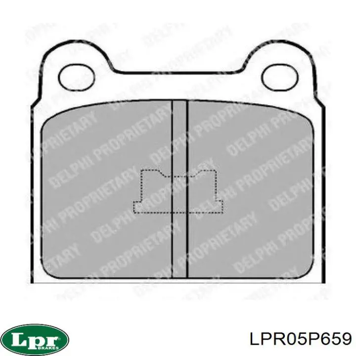 LPR05P659 LPR колодки тормозные передние дисковые