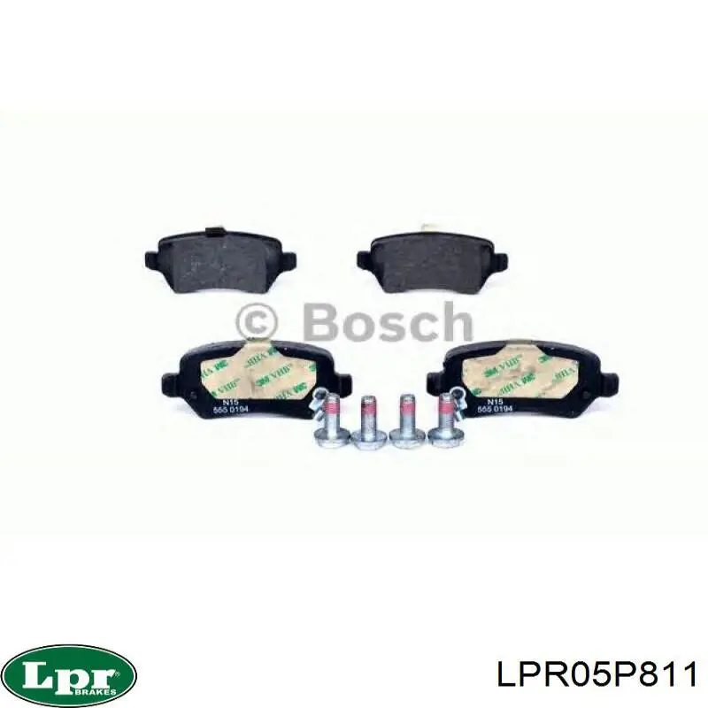LPR05P811 LPR Колодки тормозные дисковые комплект