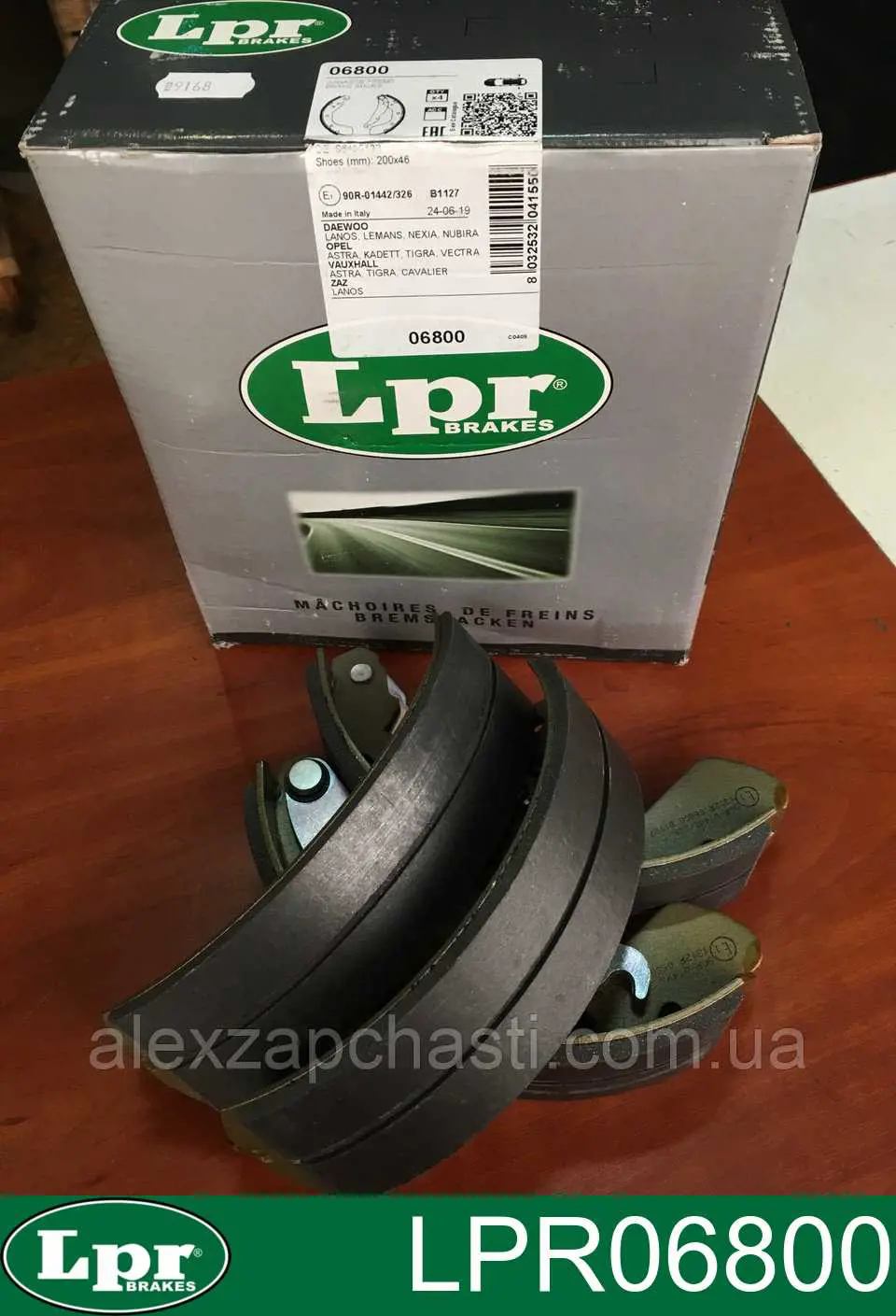 LPR06800 LPR sapatas do freio traseiras de tambor