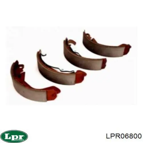 Купить LPR06800 LPR Задние барабанные тормозные колодки