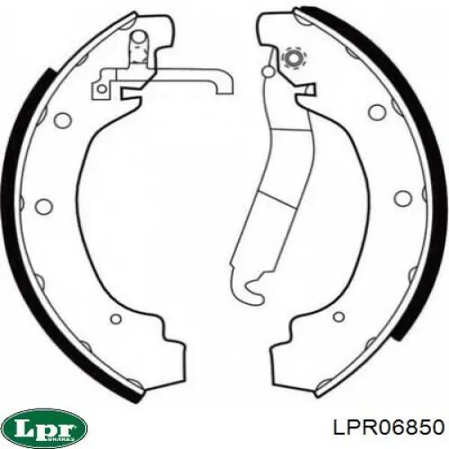 Тормоза рабочие задние ножные и тормозные барабаны LPR LPR06850 цена, от 17.41 USD
