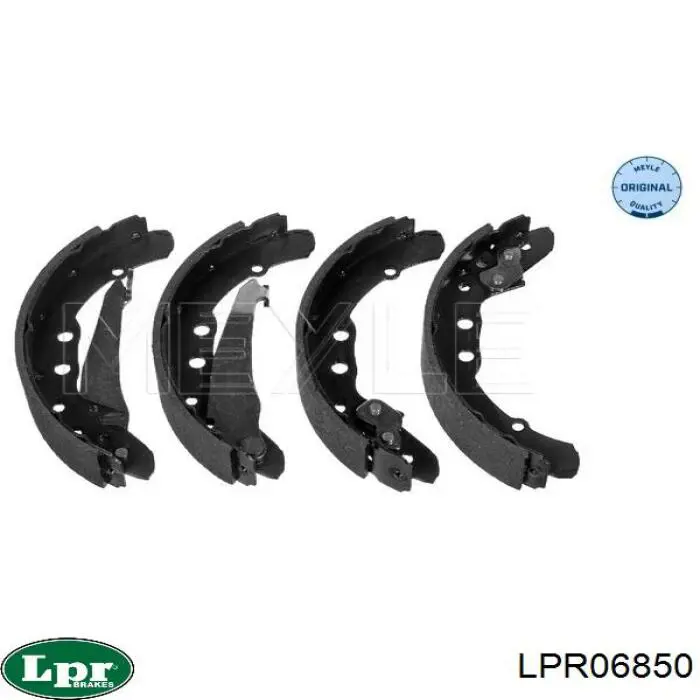 Купить LPR06850 LPR Задние барабанные тормозные колодки