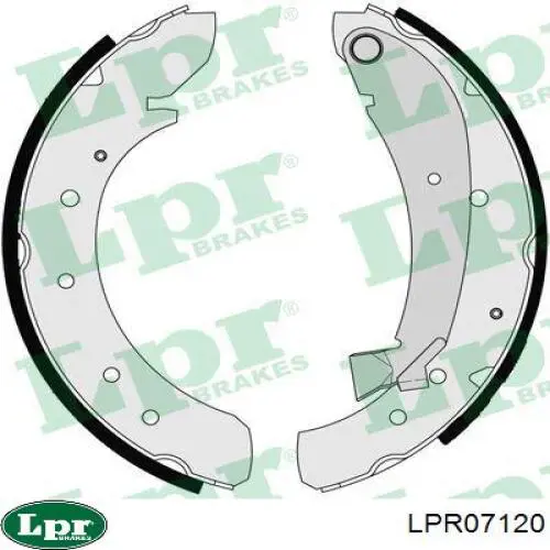 Задние барабанные колодки LPR07120 LPR