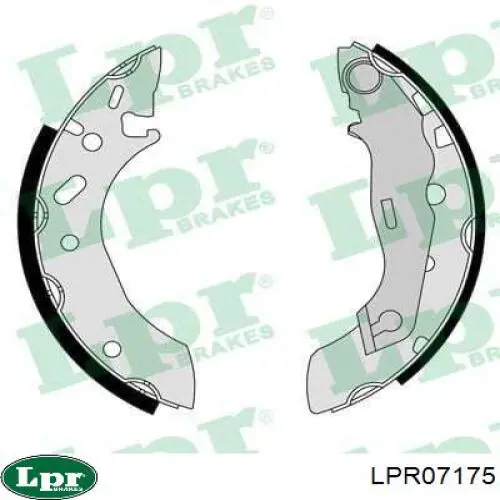 LPR07175 LPR колодки тормозные задние барабанные