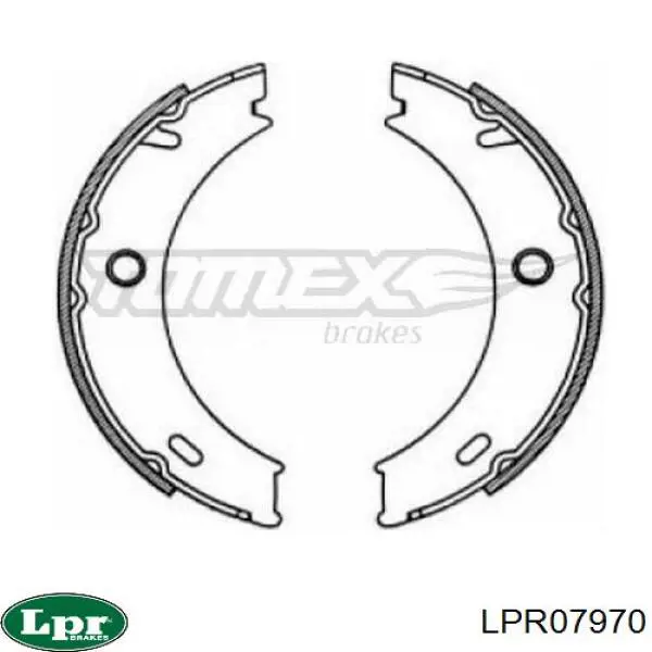 Колодки ручника LPR07970 LPR