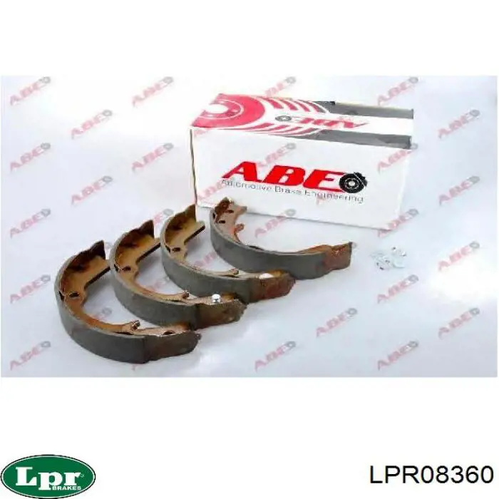 LPR08360 LPR Тормозные колодки ручника
