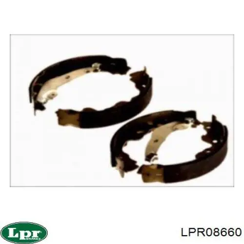 Купить LPR08660 LPR Задние барабанные тормозные колодки