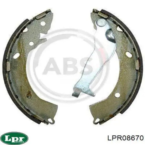 LPR08670 LPR Барабанные тормозные колодки