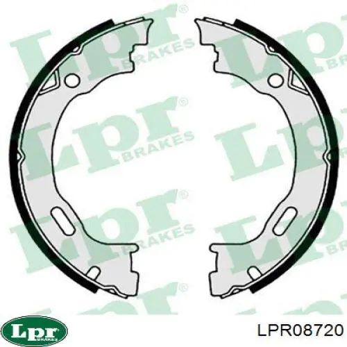 LPR08720 LPR колодки ручника (стояночного тормоза)