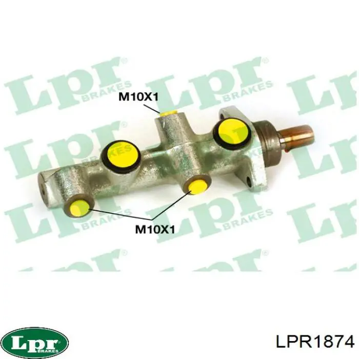 Цилиндр главный тормоза (гидротормозов) LPR LPR1874 цена, от 38.94 USD