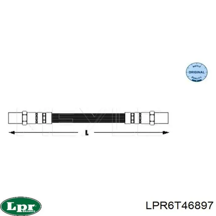 Шланг тормозной передний LPR6T46897 LPR