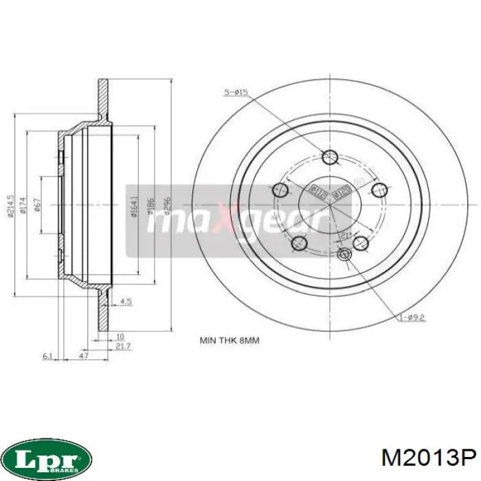 M2013P LPR Дисковый тормоз