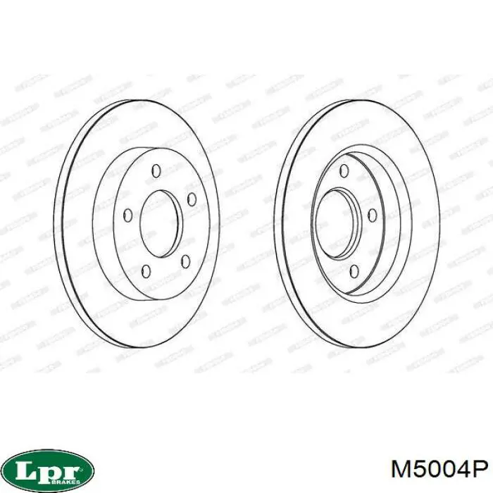Купить M5004P LPR Диск тормозной задний