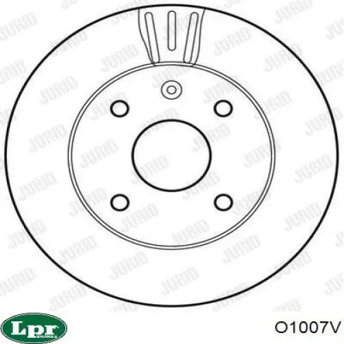 O1007V LPR Диск тормозной передний