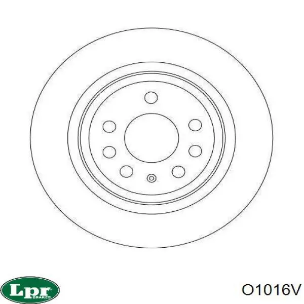 Купить O1016V LPR Диск тормозной задний
