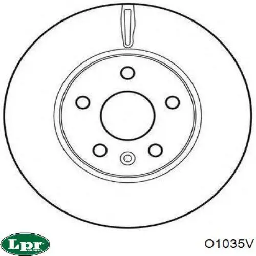 Тормоз дисковый передний LPR O1035V цена, от 52.14 USD