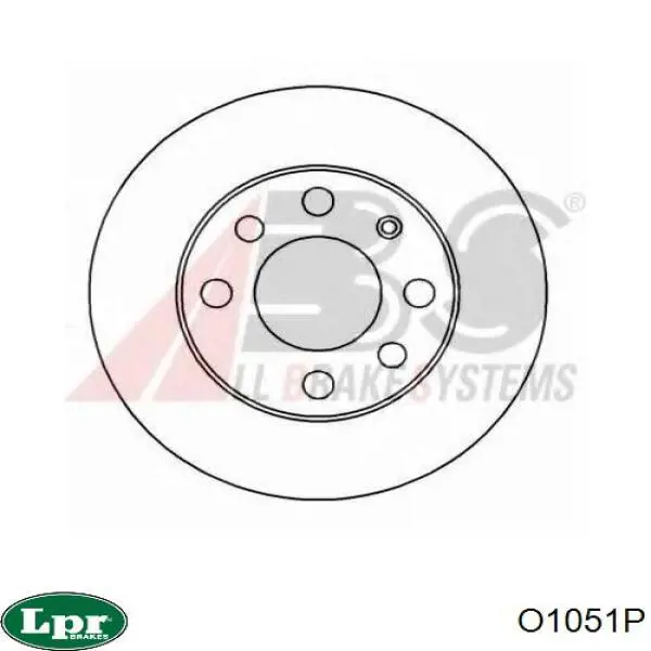 Передние тормозные диски O1051P LPR