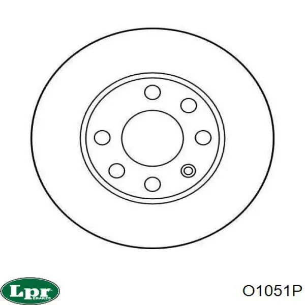 Купить O1051P LPR Ротор тормозной