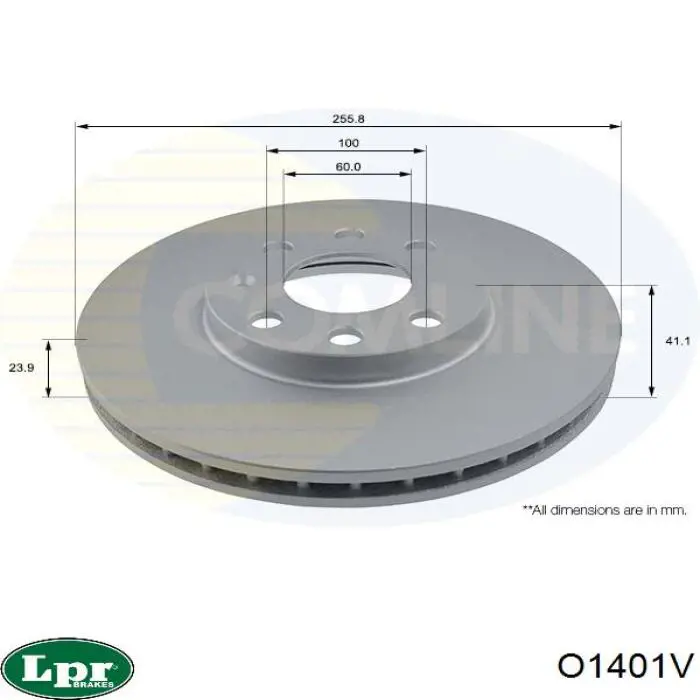 Купить O1401V LPR Ротор тормозной