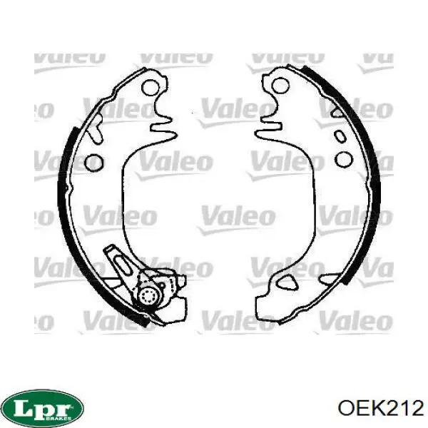 Задние барабанные колодки OEK212 LPR