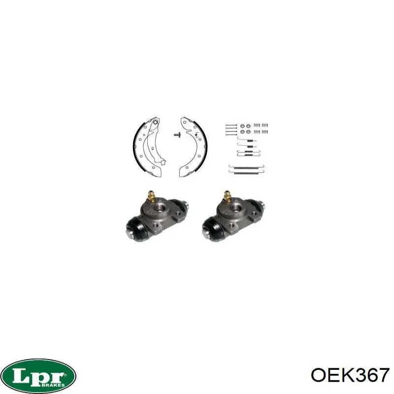 Задние барабанные колодки OEK367 LPR