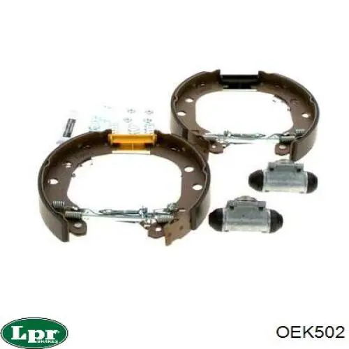 Купить OEK502 LPR Задние барабанные тормозные колодки
