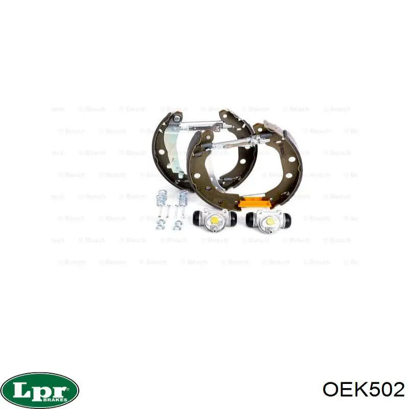 Задние барабанные колодки OEK502 LPR