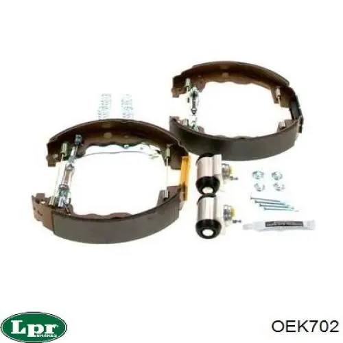 Купить OEK702 LPR Задние барабанные тормозные колодки