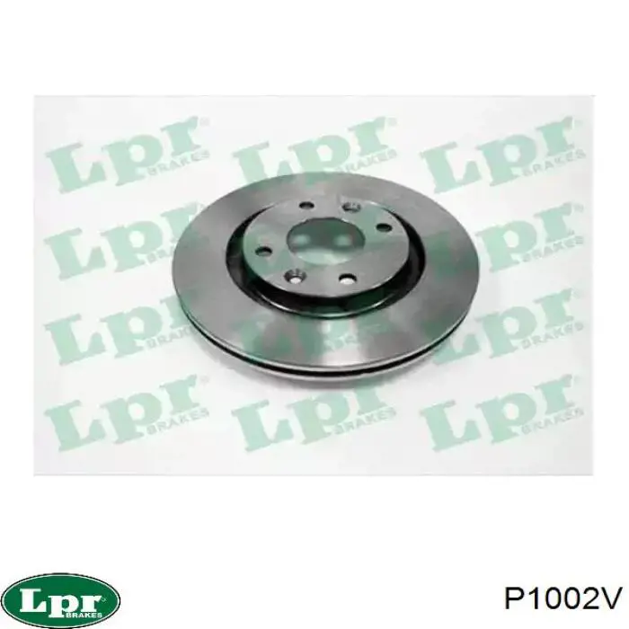 P1002V LPR диск тормозной передний