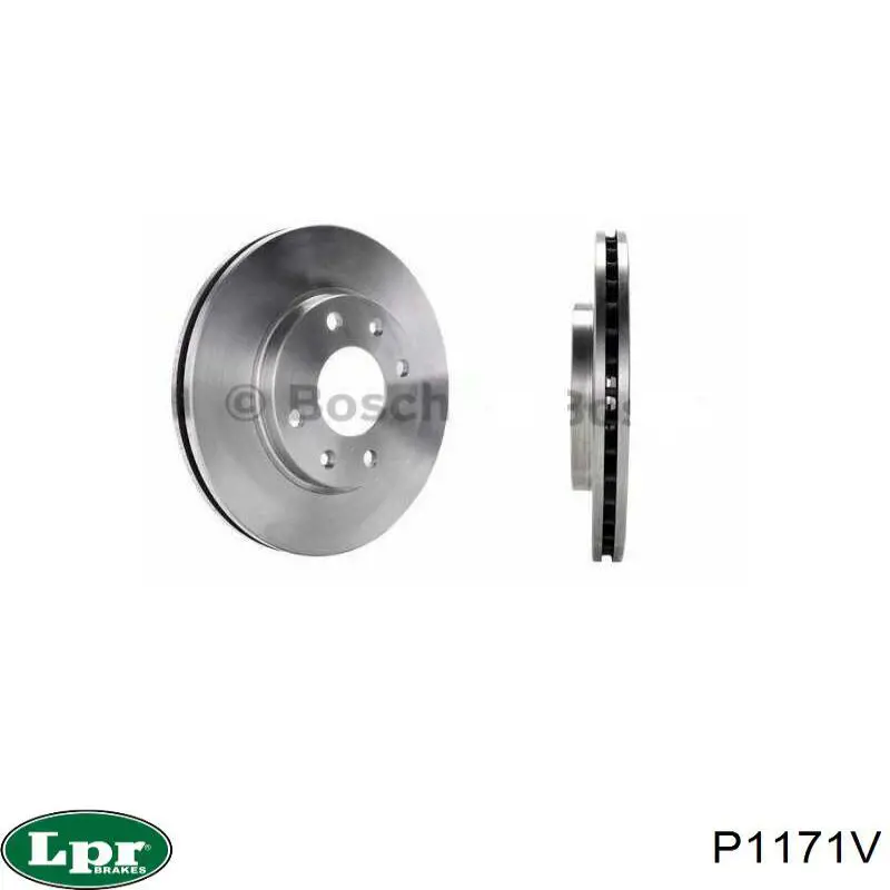 Передние тормозные диски P1171V LPR