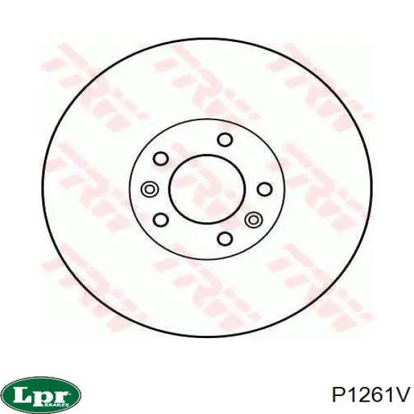 Тормоз дисковый передний LPR P1261V цена, от 48.12 USD